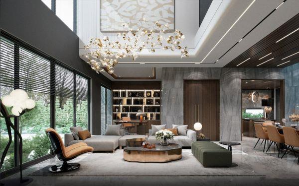 Phòng khách biệt thự Chị Giang
