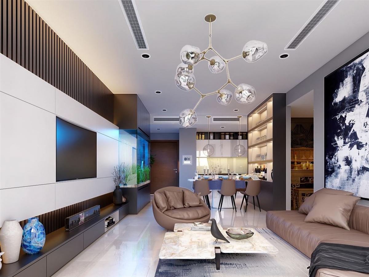 Nội thất biệt thự gia đình Chị Giang